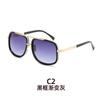 Nuevas Gafas de Sol para Hombre Personalizadas de Doble Varilla Retro Anti-UV Punk Gafas de Sol Modernas Europeas y Americanas Estilo Caliente Transfronterizo