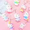 Venta al por mayor de figuras de juguete de moda, muñecas de caja sorpresa de dibujos animados de PVC, figuras de anime, llaveros para puestos del mercado nocturno