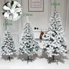 Árbol de Navidad con Nieve Artificial Transfronterizo Adornos Navideños de Pie en Centro Comercial Encriptados de PVC Opcionales de 1.5 m / 1.8 m / 3 m