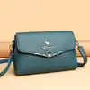 Bolso Femenino de Moda Simple para Primavera y Verano Transfronterizo, Bolso Cruzado de Cuero Suave Moderno y Versátil, Bolso Grande para Mamá de Gran Capacidad, Bolso Pequeño Cuadrado de Hombro Único