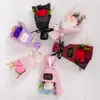 Ramo de Flores de Jabón Mini Rosa de Alta Gama Recuerdos de Boda Regalos de San Valentín Cumpleaños Venta al por Mayor de Fábrica