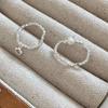 Anillo de plata de ley S925 con perla y flor de plata rota para mujer, diseño de nicho, alto sentido, anillo para dedo índice apilado, anillo de temperamento