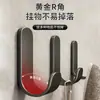 Gancho Adhesivo Fuerte Sin Taladro Gris Metalizado Gancho Adhesivo Pegatina de Pared Soporte de Pared Resistente al Peso Cocina Baño Gancho Detrás de la Puerta