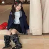 Jaqueta casual feminina nova para outono e inverno, com forro de fleece, retalhos xadrez, gola virada, zíper, casaco quente e simples, sobretudo moderno