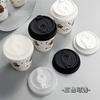Café de cianina de calibre 90, tapa de moldeo por inyección desechable, tapa antiderrames para llevar, envase de café, vaso de papel, vaso de plástico, bebida, leche, té