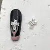 Accesorios para Uñas Cruzados Nuevos Transfronterizos, Estilo Punk Oscuro Retro, Decoraciones para Uñas Incrustadas con Diamantes al por Mayor