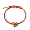 Pulseira dos Oito Santos Padroeiros da Montanha Putuo Ano Zodiacal Corda Vermelha Pulseira Masculina e Feminina Pulseira de Projeção do Coração de Buda Micro-Esculpida Atacado