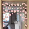 Cortina de puerta de planeta rosa, decoración de pared sin taladro, decoración linda para chicas, alto valor estético, cortina colgante para mujeres
