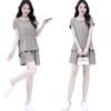 Traje de Algodón y Lino Jinbukang para Mujer Verano Nuevo Estilo Moda Elegante Estilo Ligeramente Maduro Shorts Casuales Conjunto de Dos Piezas