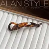 Un Clip para el Cabello de Acetato Estilo Coreano Lan, Clip Retorcido de Gama Alta, Exquisito, Textura Floral, para Moño de Mujer, para Recogido Parcial