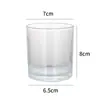 Copo de Vela Transfronteiriço Copo de Vela Espesso Simples Copo de Vidro Transparente para Aromaterapia Ornamentos de Fragrância para Casa Suporte de Vela para Ambiente