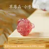 Accesorios de Cuarzo Fresa Natural, Tallado de Zorro de Nueve Colas, Colgante Rojo Sangre de Paloma, Accesorios para Pulseras y Pulseras DIY Hechas a Mano al por Mayor