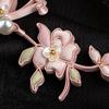 Botón Cheongsam Original Hecho a Mano Botón Perla China Flor de Peonía Botón Estilo Nacional Traje Tang Hanfu Botón Accesorios Decorativos