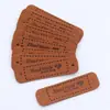 Etiquetas Coloridas Coração Feito à Mão Dois Furos Embossadas Coloridas Etiquetas de Couro Chapéu Etiquetas Decorativas Feitas à Mão Acessórios para Roupas