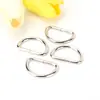 Hebilla Metálica de Hierro Niquelada en Forma de D, Anillo en Forma de D, Hebilla Semicircular, Accesorios de Ferretería para Bolsos y Ropa, Al por Mayor en Stock