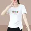 2026 Nuevo Comercio Electrónico Transfronterizo Comercio Exterior Moda Madre de Familia de Mediana Edad y Personas Mayores Holgado Casual Versátil Camiseta Básica Superior