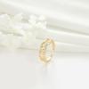 Anillo terminado Zhongxing transfronterizo estilo europeo y americano ins personalidad exagerada Ojo del Diablo anillo abierto irregular al por mayor