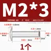 Remaches de Aluminio Gb873 Remaches Semi-Huecos de Cabeza Plana Grande Remaches Huecos de Cabeza Semi-Redonda Cabeza Redonda M2M2.5M3M4M5M6