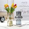 Jarrón nórdico simple de cristal con forma de linterna medieval Fenton, arreglo floral hidropónico creativo de alto nivel, decoración para sala de estar