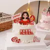 Decoración de Pastel para el 38º Día de la Mujer: Belleza Radiante, Brisa de Primavera Como Tú, Decoración para Hornear Día Internacional de la Mujer Enchufe