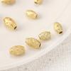 Vietnam arena oro grano de madera barril cuentas 18K color cobre lote grabado barril cuentas DIY pulsera original cuentas de transferencia cuentas espaciadoras