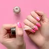 Almohadilla desechable para arte de uñas transfronteriza, 50 piezas de almohadilla de limpieza de mesa reutilizable rosa, 3 capas de tela impermeable para uñas