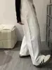 Jeans Blancos de Pierna Ancha para Mujer, Nuevo Estilo Primavera 2026, Tallas Grandes, Corte Holgado, Adelgazante, Pantalones Largos Casuales