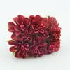 Mini buquê de rosas artificiais de seda, flores falsas realistas para decoração de casamento, decoração de caixa de doces, vitrine e ambiente interno