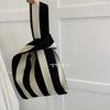 Bolsa de colete bolsa de colete bolsa de malha moderna bolsa bolsa de flores xadrez plaid cor de contraste Coreia do Sul ins estilo