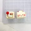 Simulación Estéreo Comida y Juego Pastel Cerdo Oso Resina Accesorios DIY Funda de Teléfono Pasador Llavero de Refrigerador