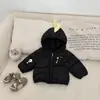 Chaqueta de Invierno de Plumón y Algodón para Niños Estilo Coreano Lindo Dinosaurio Acolchada Gruesa Abrigo de Algodón para Bebés y Niños Pequeños Abrigo de Algodón Cálido