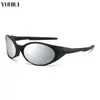 Gafas de Sol Polarizadas Deportivas para Exteriores para Ciclismo para Hombres y Mujeres, Versión Retro Oversize, Gafas de Sol Resistentes al Viento para Correr y Montañismo para Hombres, Conducción