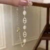 Luz y Sombra se Encuentran~Pulsera de Cerdo Pigmentado Empalmado con Piedra Falsa de Ojo de Gato Ultra Brillante Estilo Francés, Joyería Exquisita de Lujo Ligero para Socialités