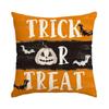 Funda de Almohada de Lino con Estampado de Calabaza de Terror de Halloween de Venta Caliente Transfronteriza para Hogar, Vacaciones, Sala de Estar, Sofá