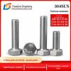 Parafuso Sextavado Externo de Aço Inoxidável 304 Dentes Finos US/Inglês 10-32 1/4-28 5/16-24