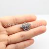 10mm Branco Diamante Carta Liga Strass Inglês Carta diy Pulseira Pet Collar Chaveiro Acessórios de Jóias