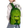 Venta Directa Transfronteriza Nuevo Monstruo Verde de Piel Grinqi Periférico Impresión Digital 3D Mochila de Tendencia Europea y Americana