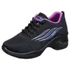 Sapatos de Dança Sapatos de Mãe Malha Flyknit Respiráveis Modernos Sapatos Individuais Dança de Salão Adulto Leves Casuais Sapatos para Caminhar