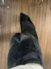 Jeans Negros y Grises con Brillantina Plateada para Mujer, Nuevo Verano 2026, Cintura Alta, Diseño Holgado, Pantalones Casuales Relajados, Modernos