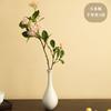 Jarrón de cerámica blanca pura Jingdezhen, florero pequeño y sencillo chino, adorno moderno para arreglos florales, decoración de escritorio para el hogar, joyería para salón de té.