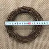 Vendas Diretas da Fábrica e Produção Atacado Decoração de Natal Anéis de Rattan Natural Trançado em Rattan Guirlanda Anéis de Rattan para Presente