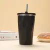 Taza de Café con Forma de Diamante de Acero Inoxidable 304, Modelo Nuevo Transfronterizo, con Popote, Taza Térmica para Uso en Exteriores, Taza de Agua para Coche, Venta al por Mayor Personalizada