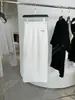 DestacadoYuran 26 Nueva Colección Primavera/Verano Falda de Punto Bordada Minimalista de Algodón de Seda Fresca de Corte Delgado