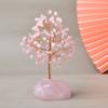 Árbol de la fortuna con alambre de cobre, grava y base de cristal en polvo natural, para decoración del hogar, venta al por mayor