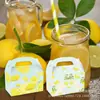 Dd023 Amazon Verano Limón Hawaiano Estilo Fresco Fiesta Regalo Bolsa de Papel Kraft Caja de Regalo de Mano