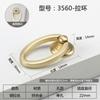 Novo Estilo Chinês Dourado Escovado Nórdico Luxo Leve Porta de Armário Guarda-roupa Anel de Puxar de Furo Único Imitação de Cobre Puxador Pequeno Redondo para Gaveta de Móveis