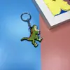 Nuevo Llavero de Muñeco de Dinosaurio de Dibujos Animados Llavero para Coche Bolsa Colgante para Teléfono Móvil Colgante de Goma Suave de PVC Regalo