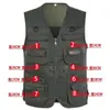Chaleco sin mangas de punto para hombre de mediana edad, primavera y otoño, cuello en V, multibolsillos, chaleco, ropa para papá, chaleco de pesca para fotografía al aire libre