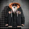 Otoño e invierno Nuevo abrigo grande de moda holgado con forro polar chaqueta juvenil Pu Shuai casual todo-partido ropa de calle a la moda