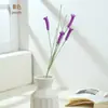 Ramas de flores pequeñas colgantes de ganchillo versátiles hechas a mano, decoración de muebles de plantas en maceta de color sólido, decoración fresca y elegante, flores artificiales de alta calidad
